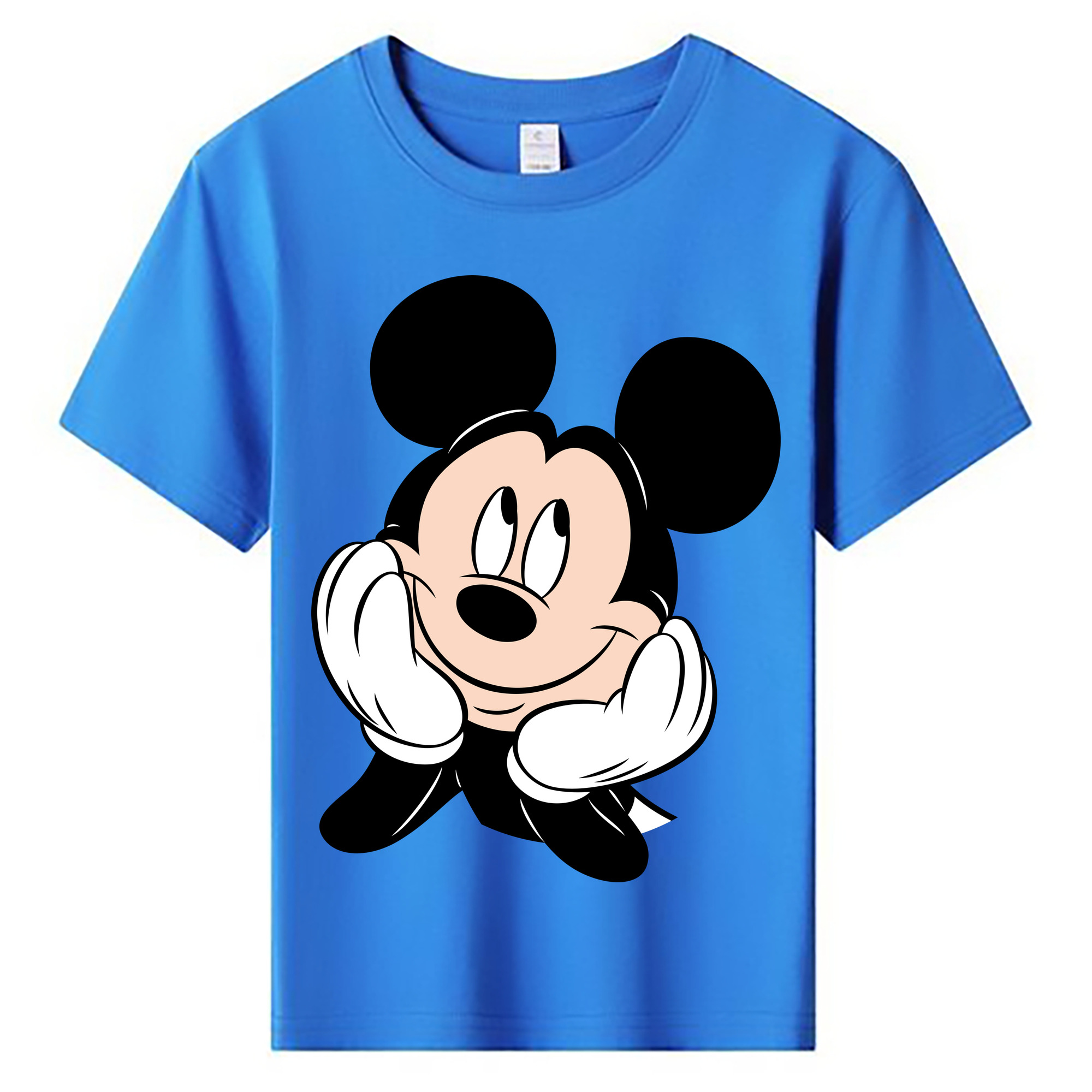 ミッキーマウス Mickey Mouse 綿100％キッズTシャツ（フロントプリント）
